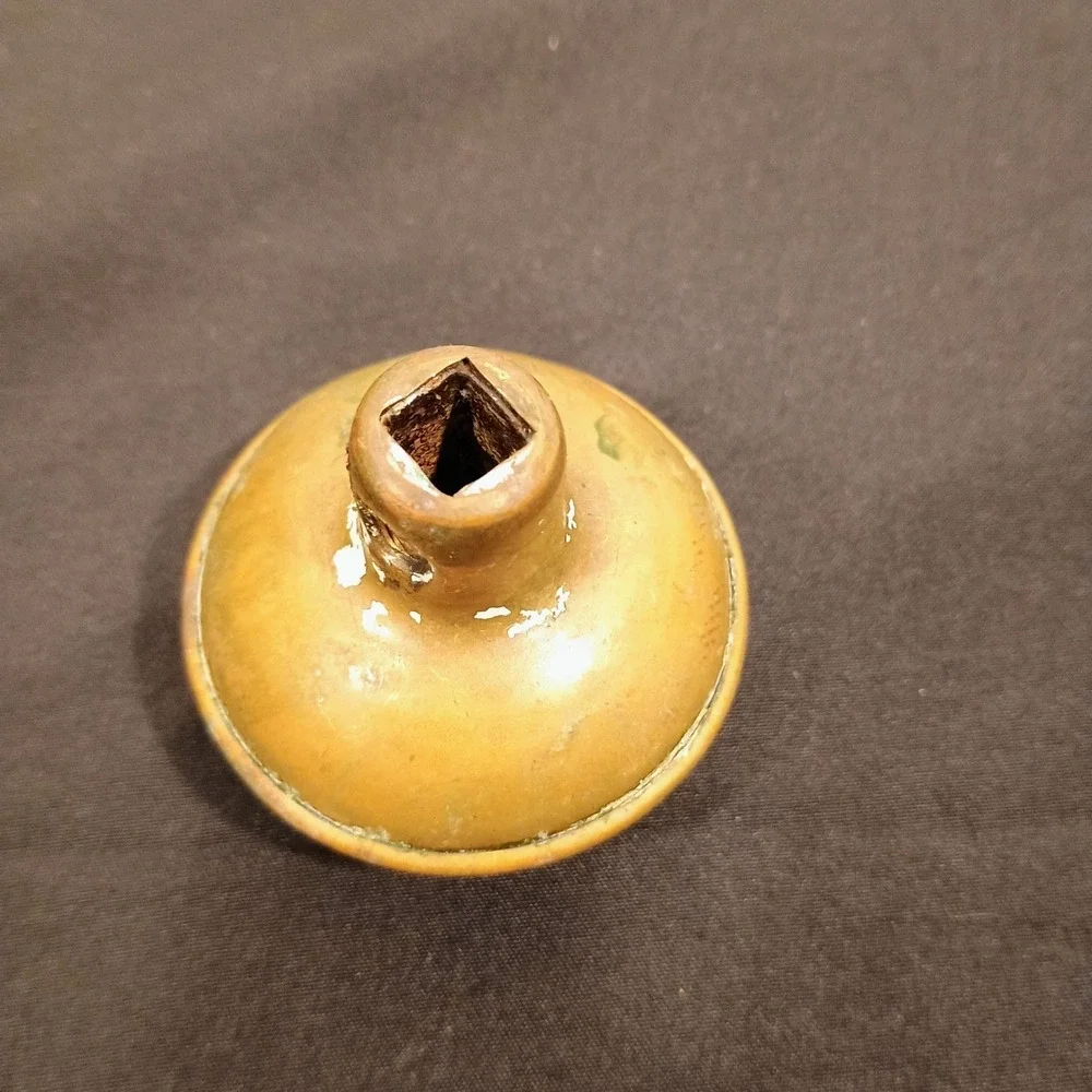 Antique Brass Door Knob Ornate Vintage Architectural Salvage Hardware